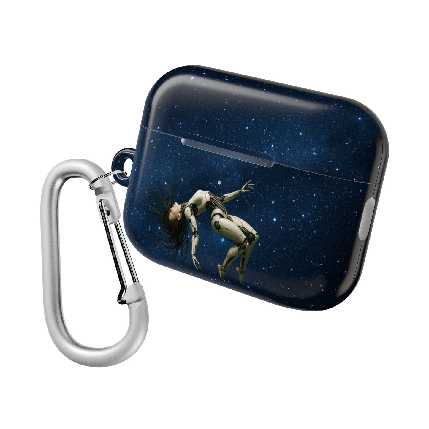 Cosmic AirPod Case, Galaxy Phone Accessory, Unique Gift for Music Lovers, Astronaut Design, Starry Night Protection