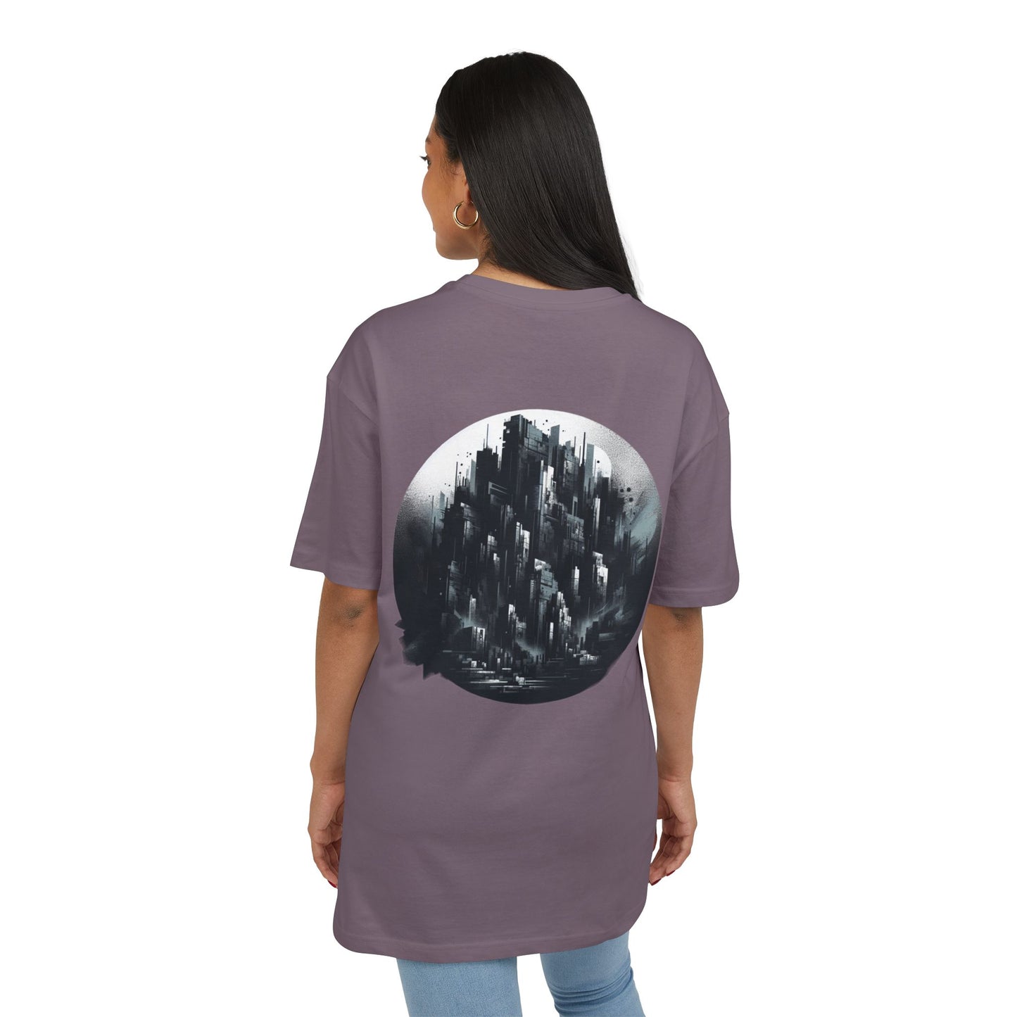 Urban Streetwear Oversize Tee - Futuristic Graphic Design
