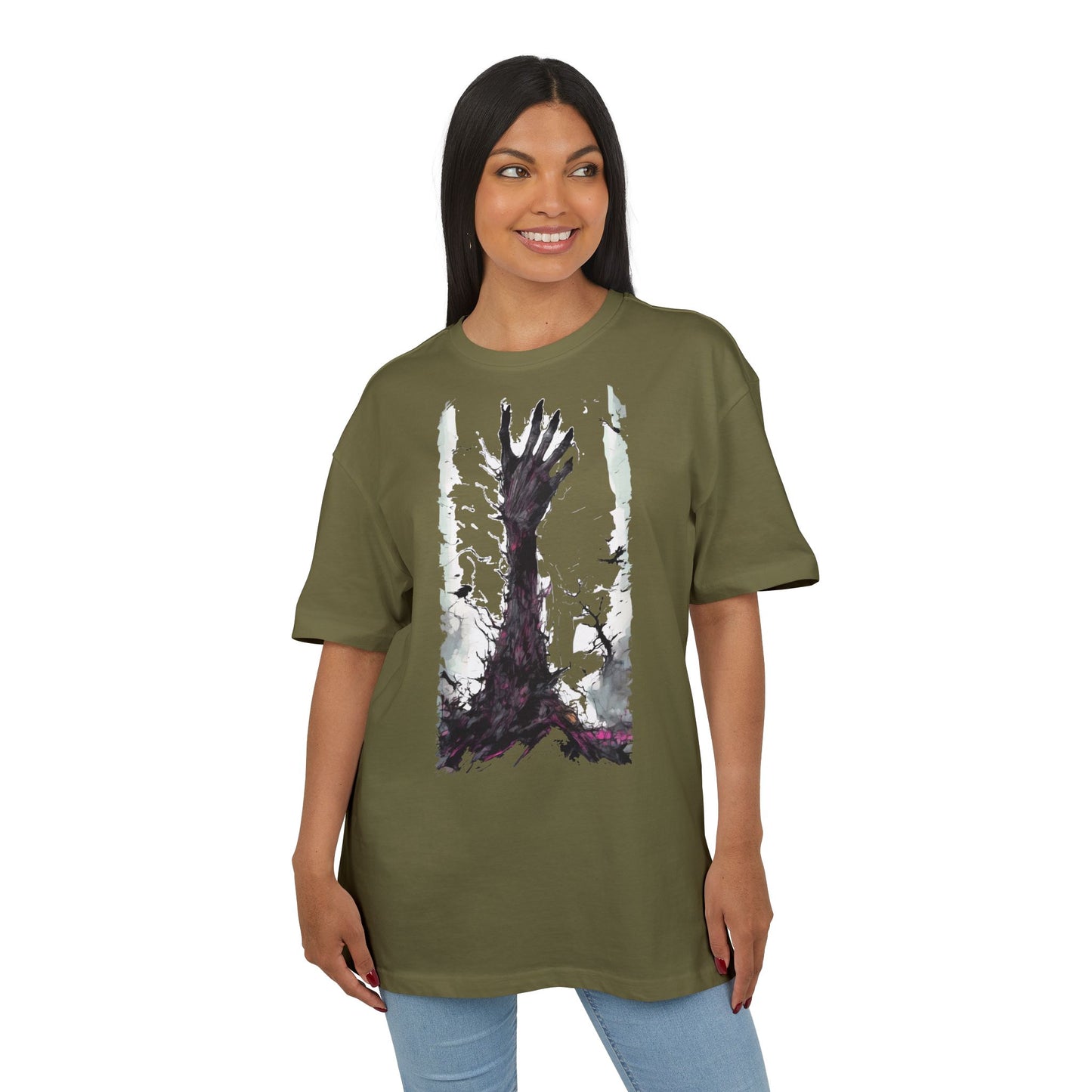 Artistic Oversized Unisex Tee, Graphic Tee, Casual Wear, Streetwear Style, Gift for Art Lovers, Unique T-Shirt Design