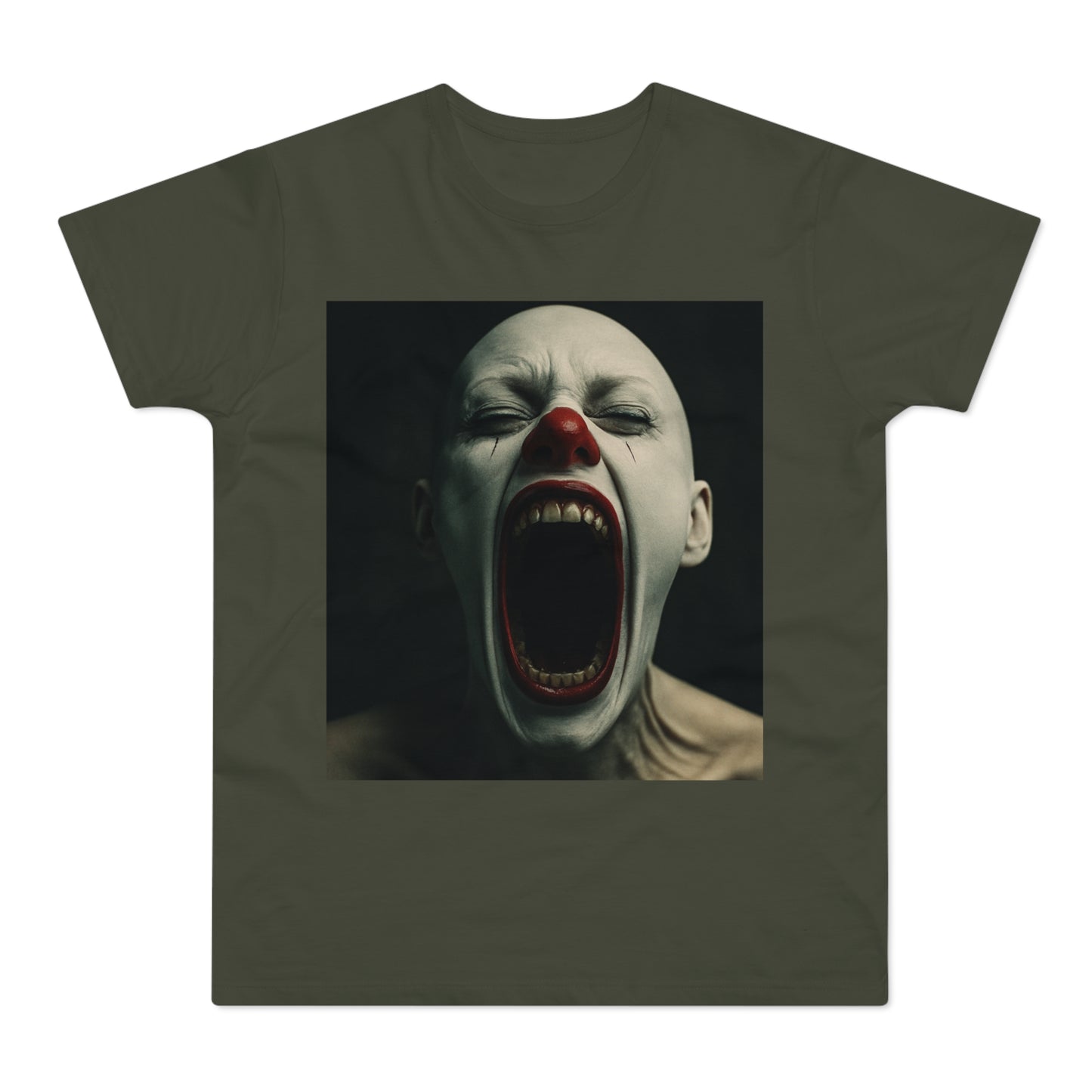Creepy Clown Graphic T-Shirt, Scary Shirt for Halloween, Horror Movie Fans, Unique Gift for Him, Unisex Casual Wear