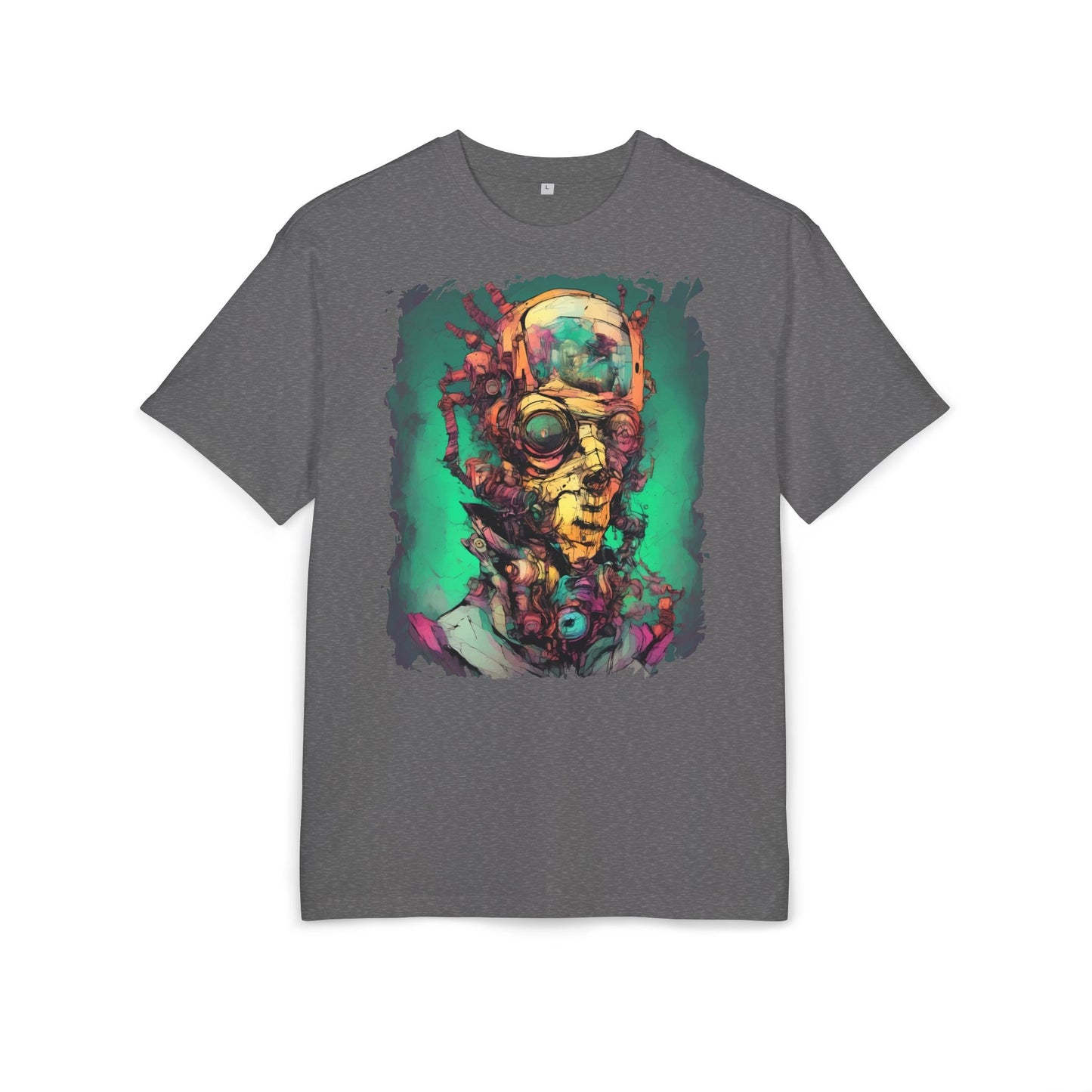 Artistic Oversize Tee Featuring Abstract Portrait, Unisex T-Shirt, Cool Graphic Tee, Streetwear Style, Unique Gifts for Art Lovers