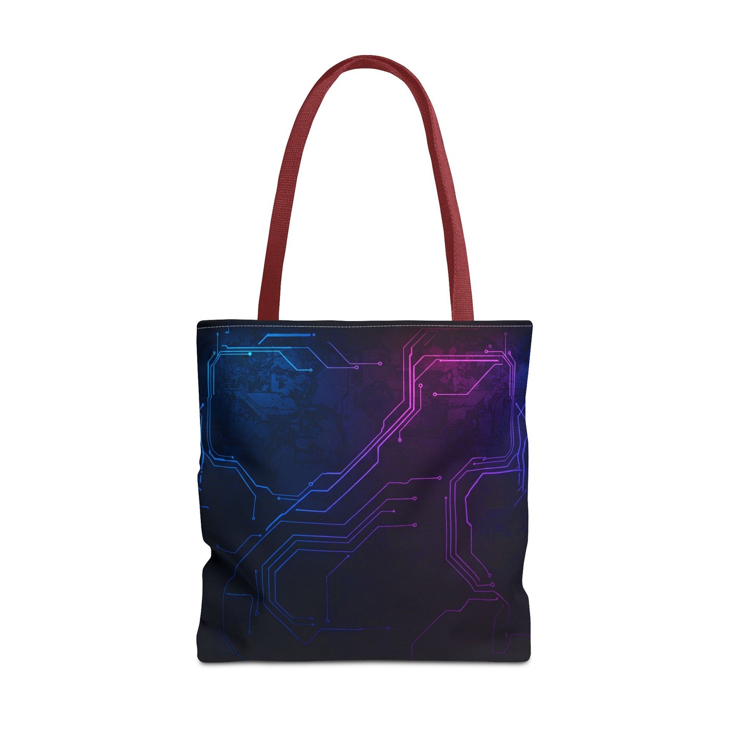 Futuristic Circuit Design Tote Bag | Tech Lover Gift, Stylish Shopping Bag, Geek Chic Tote, AOP Carryall, Unique Gift Idea