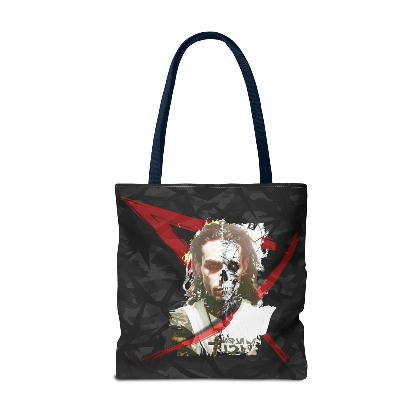 Edgy Graphic Tote Bag, Cool Tote for Concerts, Alternative Fashion, Gift for Music Lovers, Everyday Carry