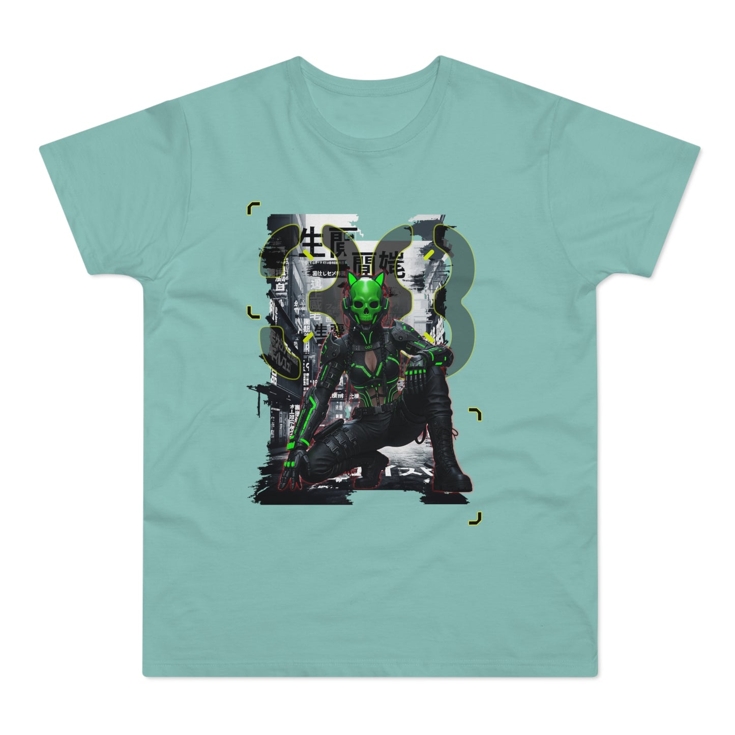 Cyberpunk Graphic Tee, Futuristic T-Shirt, Unisex Casual Wear, Unique Gift for Gamers, Trendy Streetwear, Sci-Fi Clothing