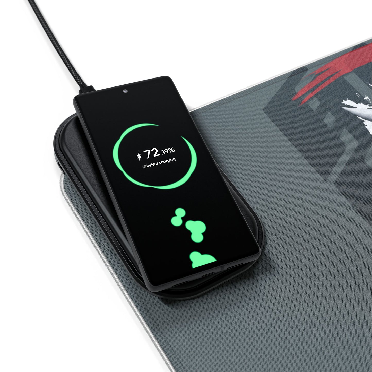 LED Gaming Mouse Pad with Wireless Charging - Stylish & Functional for Gamers, Desk Accessories, Computer Setup, Gift Ideas, Modern Decor
