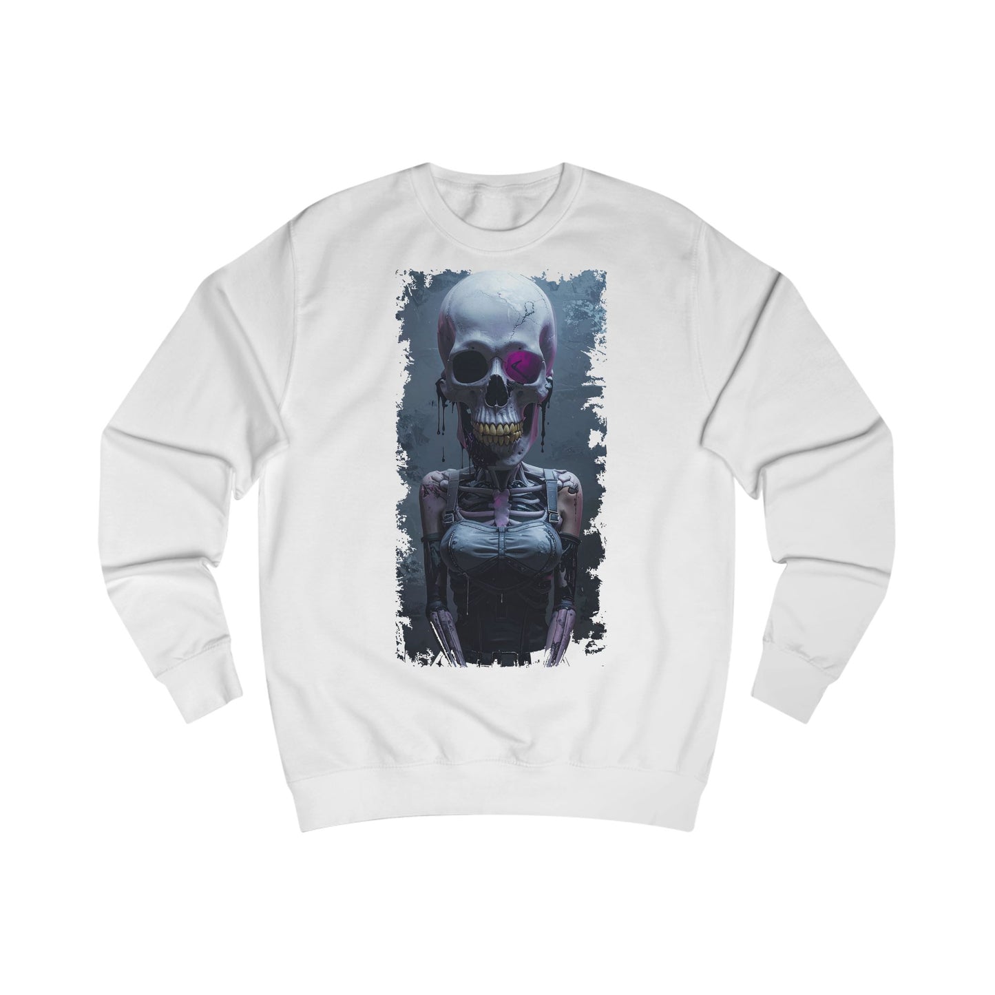 Skeleton Graphic Unisex Sweatshirt - Spooky, Halloween Apparel, Streetwear, Cozy Gift, Skull Design