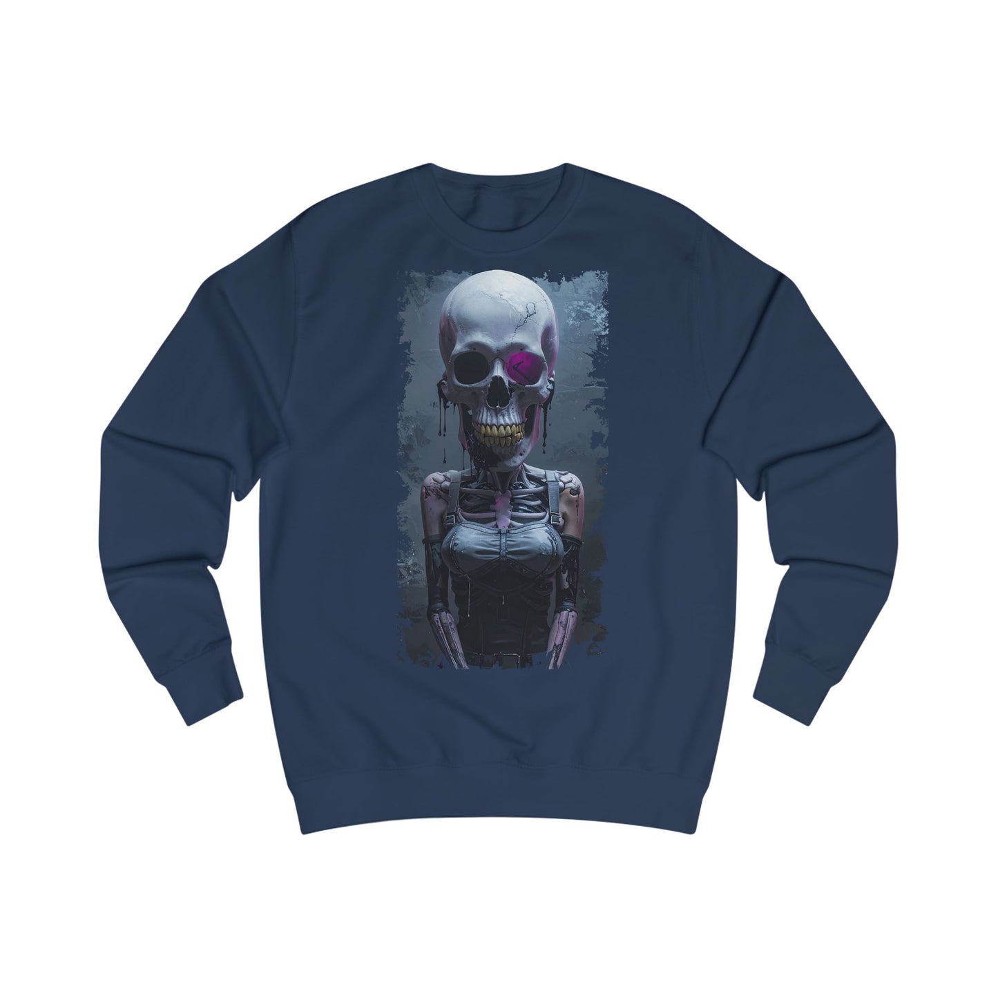 Skeleton Graphic Unisex Sweatshirt - Spooky, Halloween Apparel, Streetwear, Cozy Gift, Skull Design