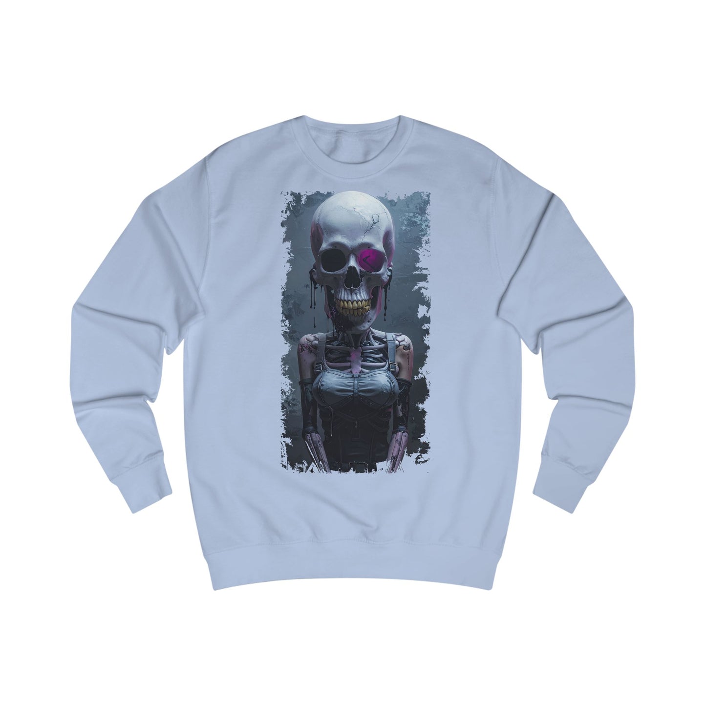 Skeleton Graphic Unisex Sweatshirt - Spooky, Halloween Apparel, Streetwear, Cozy Gift, Skull Design