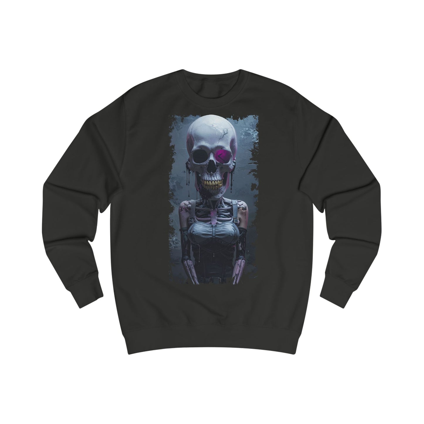 Skeleton Graphic Unisex Sweatshirt - Spooky, Halloween Apparel, Streetwear, Cozy Gift, Skull Design