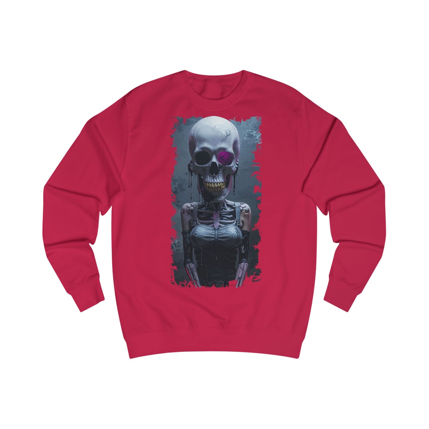 Skeleton Graphic Unisex Sweatshirt - Spooky, Halloween Apparel, Streetwear, Cozy Gift, Skull Design