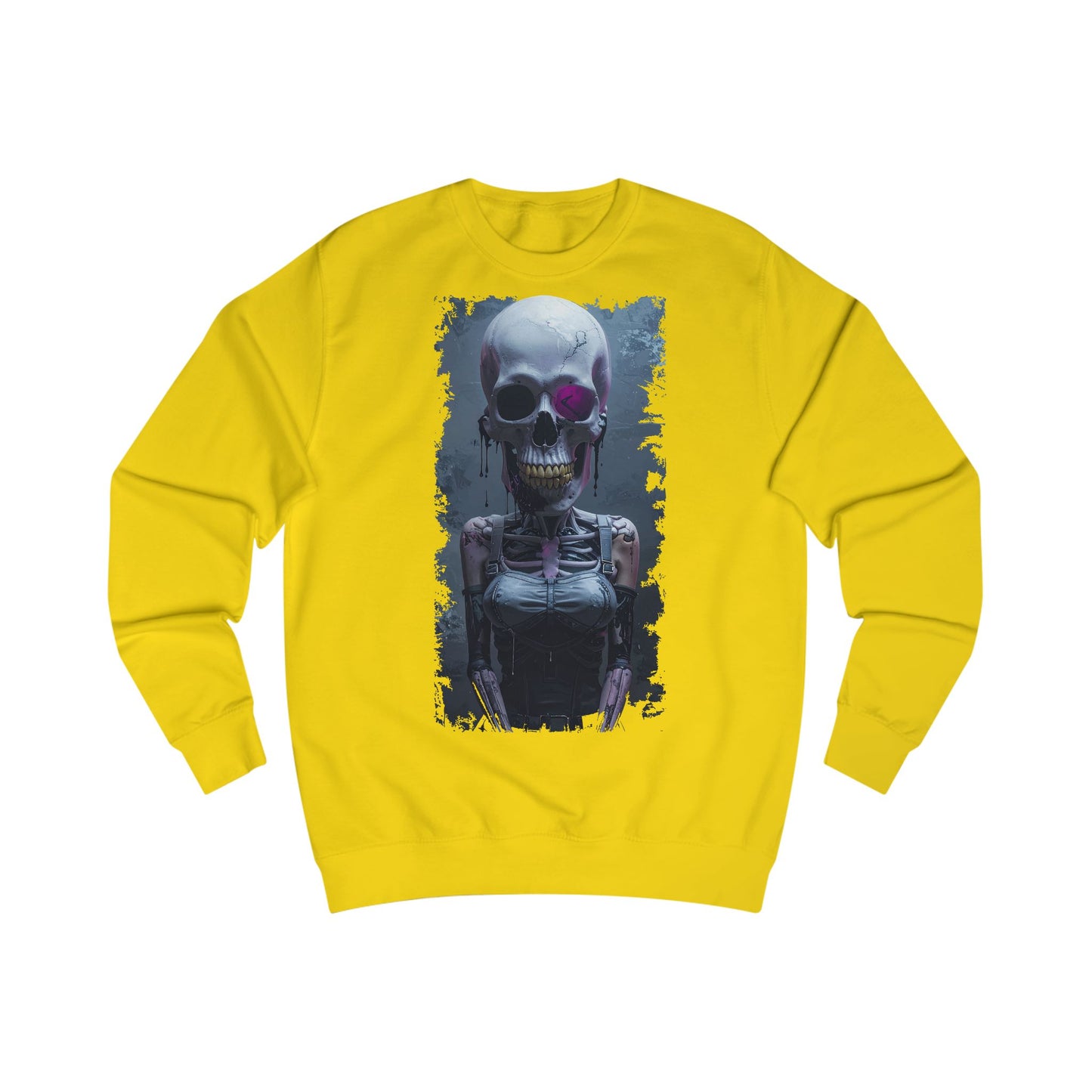 Skeleton Graphic Unisex Sweatshirt - Spooky, Halloween Apparel, Streetwear, Cozy Gift, Skull Design