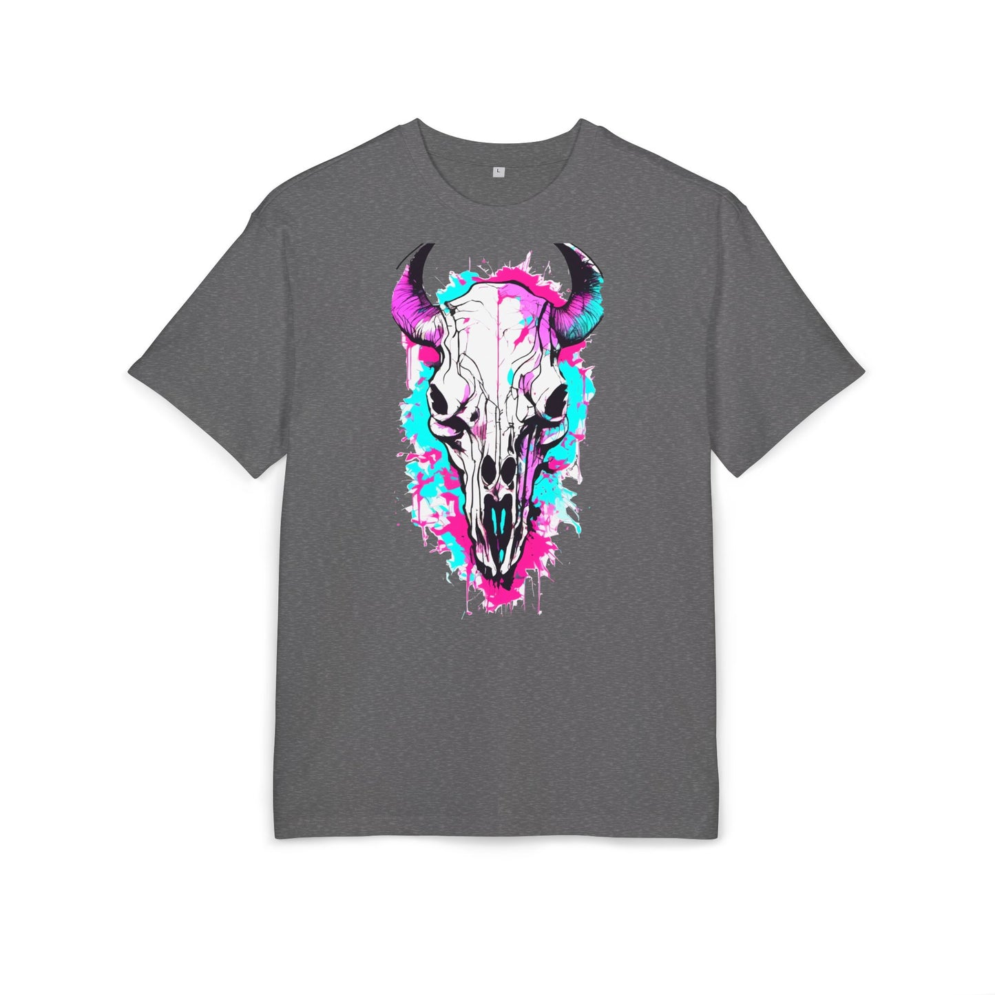 Vibrant Skull Graphic Tee for Art Lovers, Casual Wear, Unique Gift, Festival Apparel, Street Style Fashion