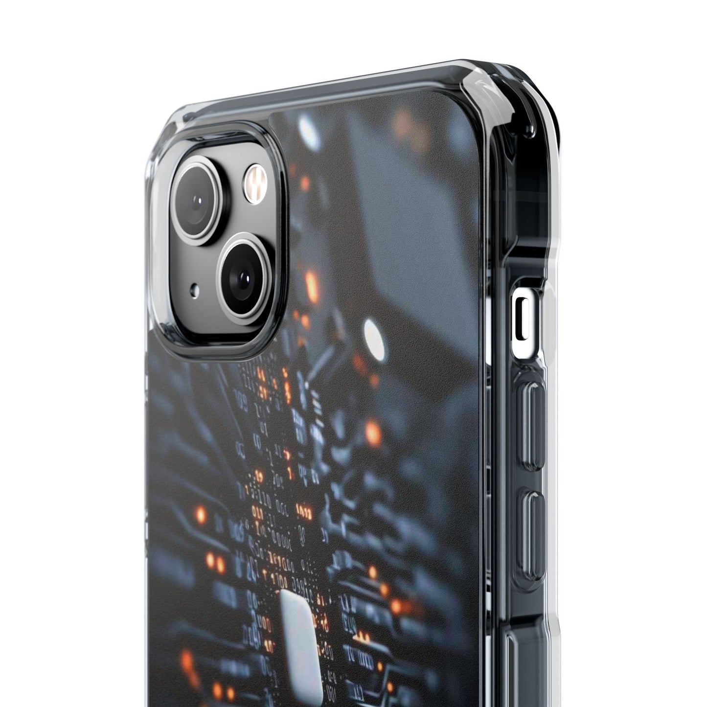Magnetic Clear Impact Phone Case - Tech-Inspired Design, Perfect for Gadget Lovers, Birthday Gift, Tech Accessories, Durable Protection