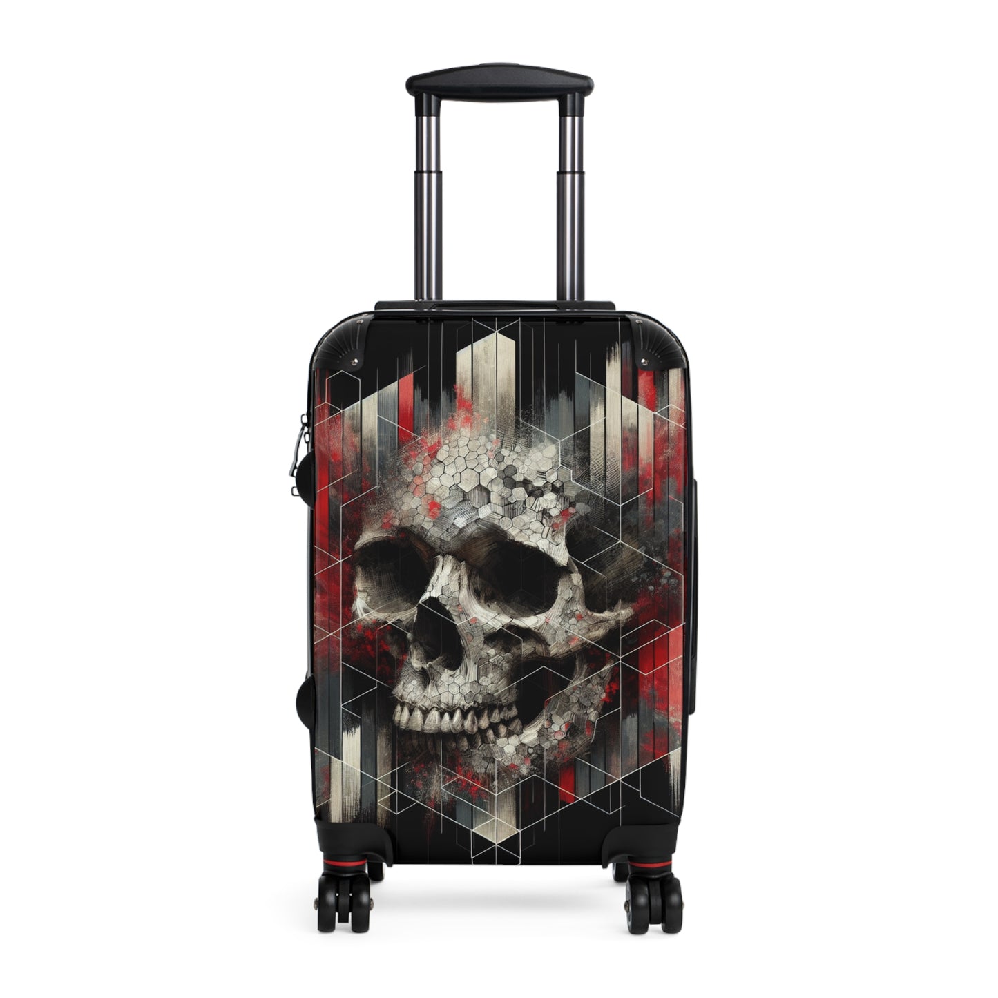 Stylish Travel Suitcase with Skull Design - Perfect for Adventurers