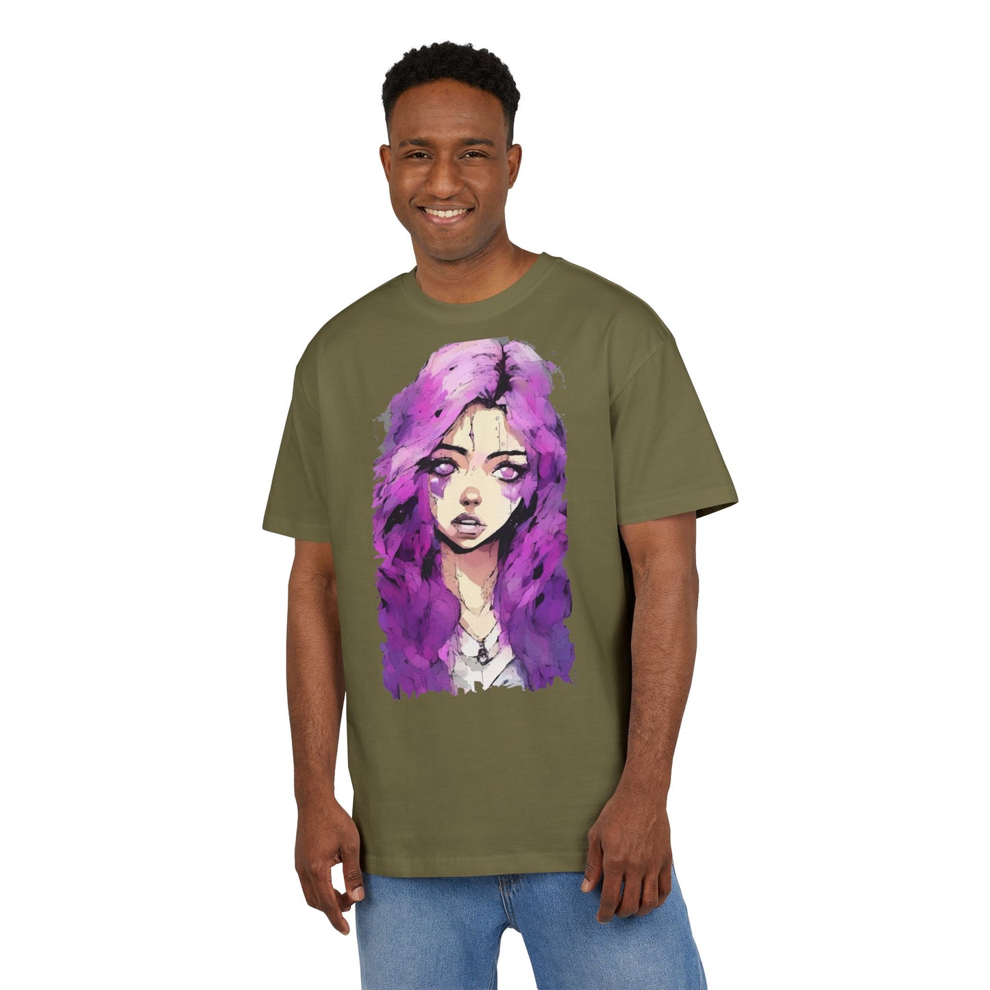 Artistic Oversize Tee - Stylish Women’s Graphic Tee, Casual Streetwear Top, Gift for Her, Unique Art Apparel, Trendy Everyday Wear