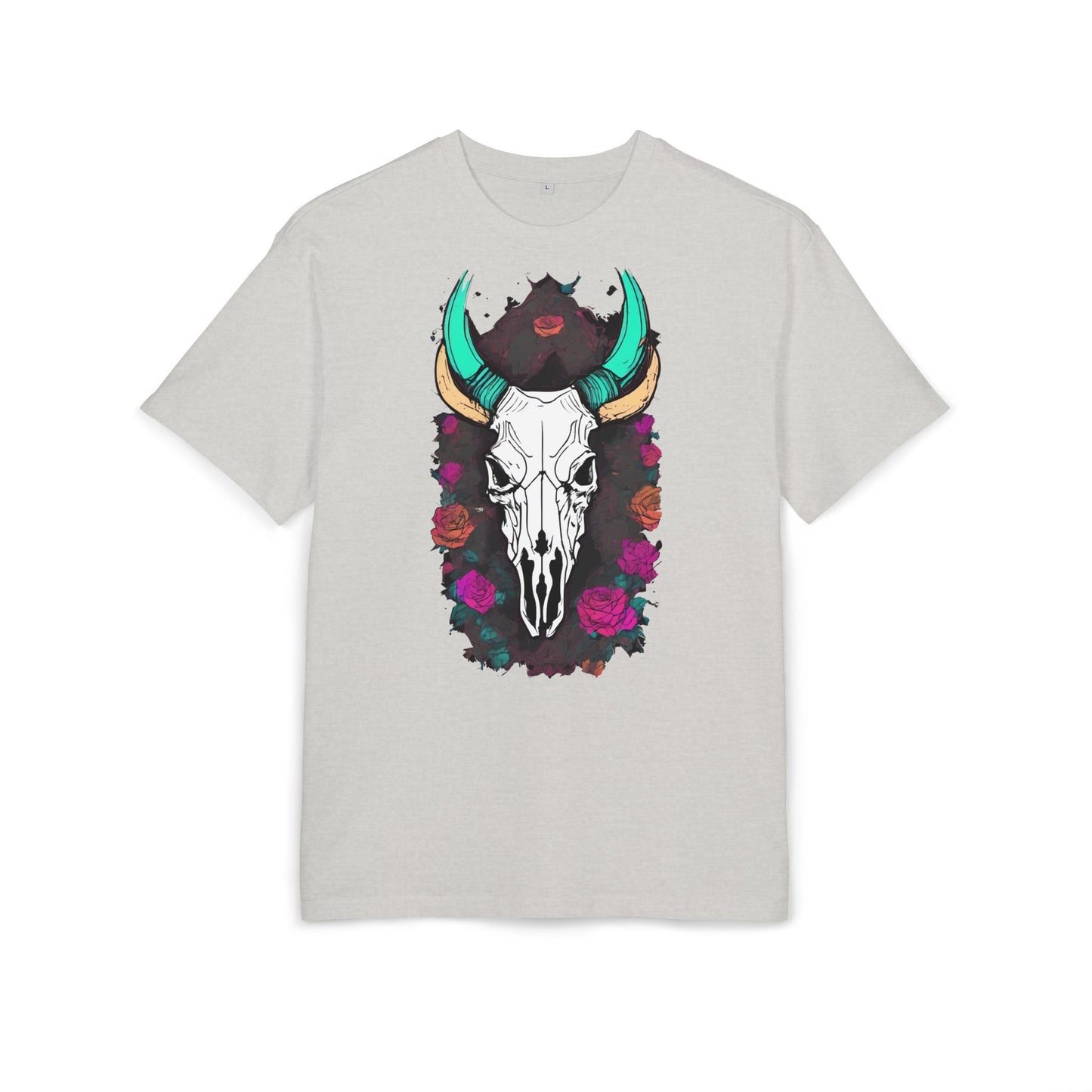 Bohemian Skull Graphic Tee, Unisex Heavy Oversize Tee, Cool Graphic T-Shirt, Festival Fashion, Casual Wear, Unique Gift Idea