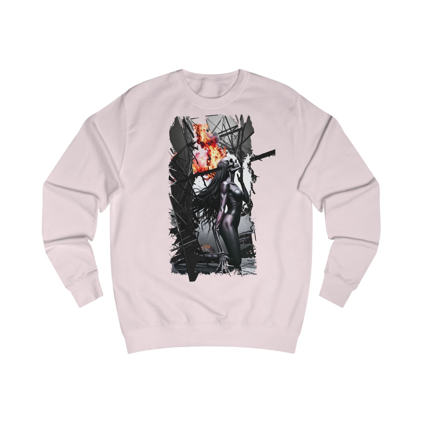 Fierce Warrior Unisex Sweatshirt, Graphic Sweatshirt, Gift for Her, Cozy Streetwear, Unique Art Apparel, Fashion Statement Top