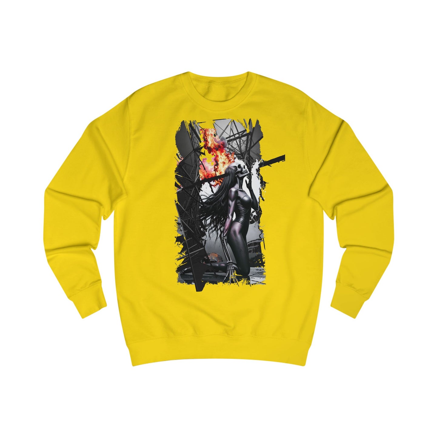 Fierce Warrior Unisex Sweatshirt, Graphic Sweatshirt, Gift for Her, Cozy Streetwear, Unique Art Apparel, Fashion Statement Top