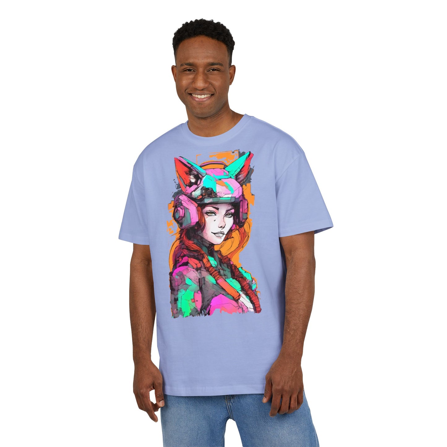 Colorful Artistic Oversized Tee, Graphic T-Shirt, Unisex Casual Wear, Bohemian Style, Gift for Art Lovers, Statement Fashion
