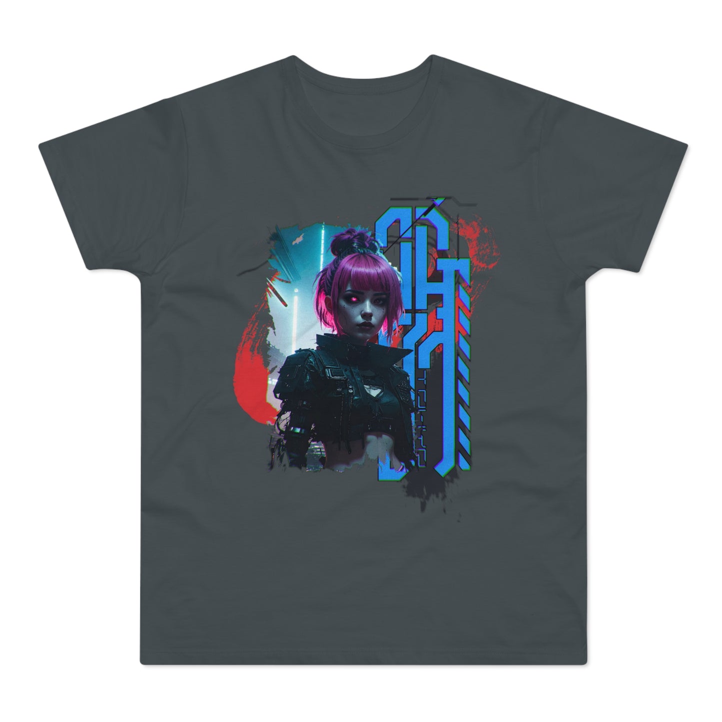 Cyberpunk Art Unisex T-Shirt, Streetwear Tee, Graphic Shirt, Gift for Him, Festival Apparel, Tech-Inspired Fashion