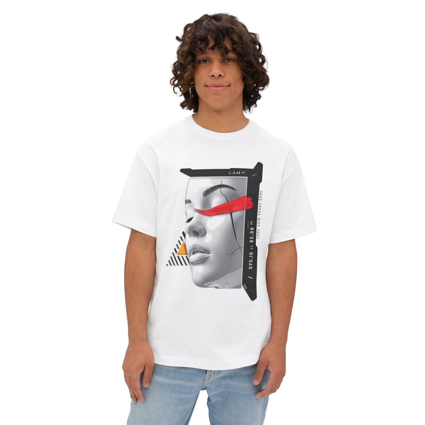 Chic Graphic Oversized Tee - Casual Wear, Streetwear, Art Tee, Gift for Her, Fashionable Comfort Wear