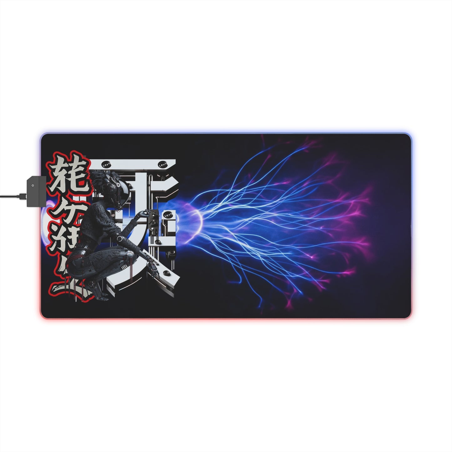 LED Gaming Mouse Pad – Electric Ninja Design for Gamers