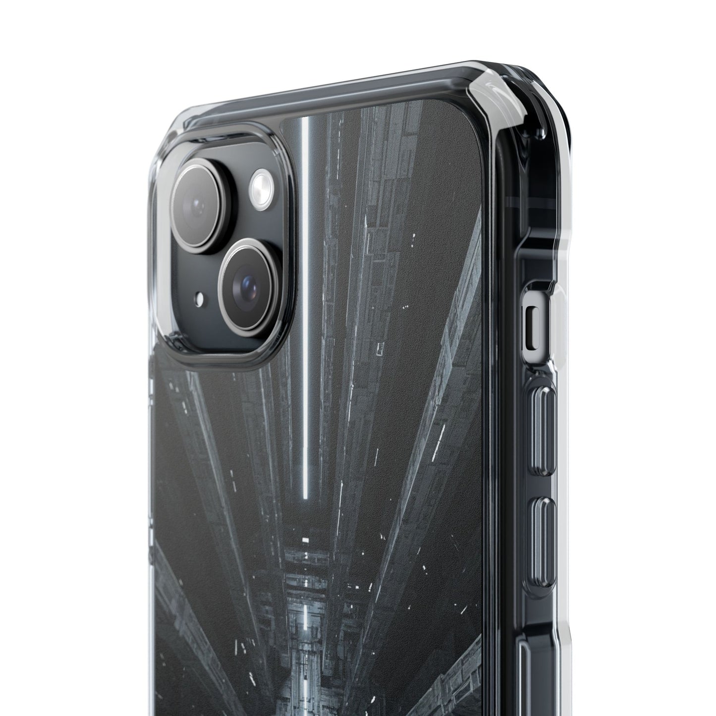 Sci-Fi Phone Case with Magnetic Clear Impact Design, Futuristic Cell Phone Cover, Unique Gifts for Tech Lovers, Holiday Present