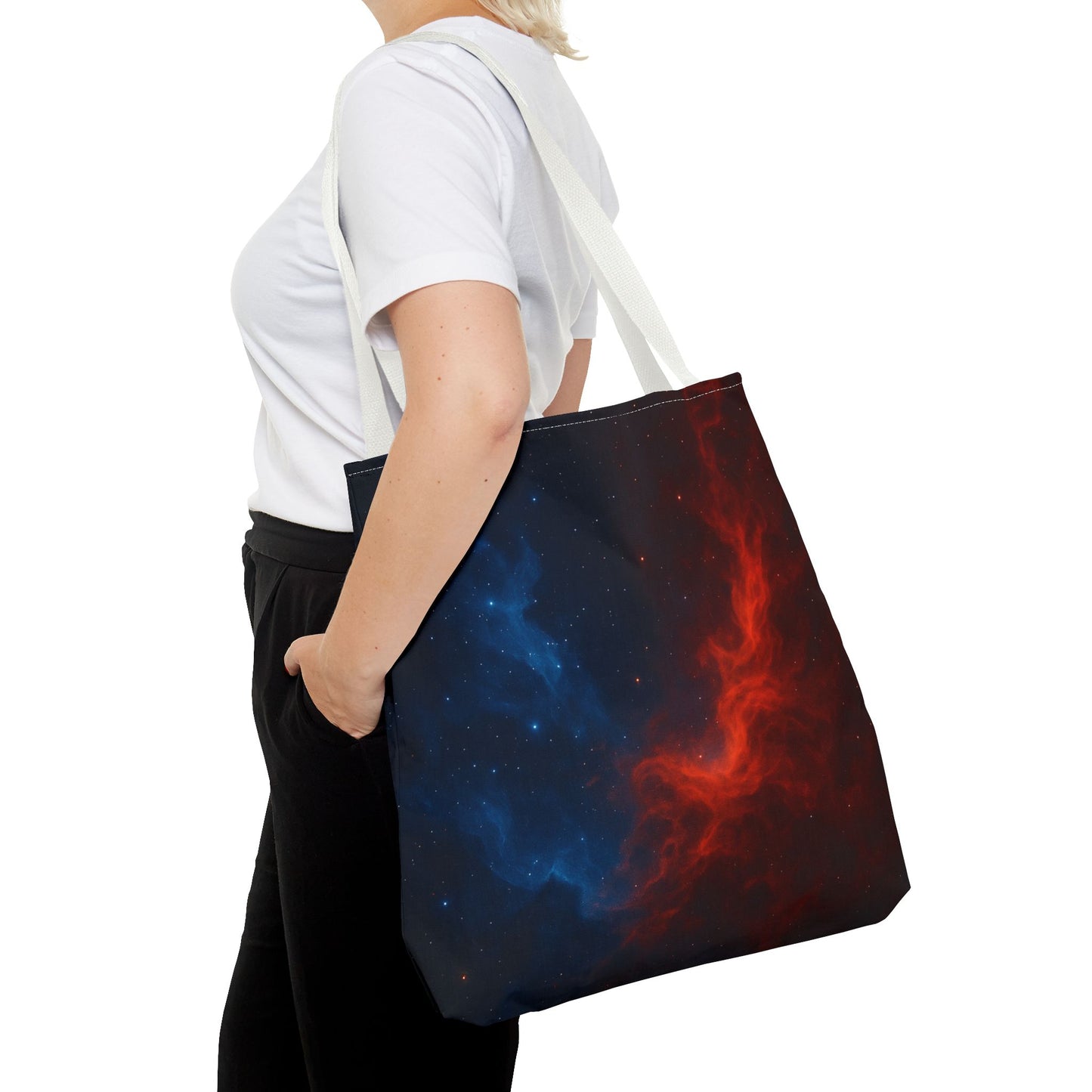 Cosmic Tote Bag, Galaxy Print Eco-Friendly Bag, Stylish Reusable Shopping Tote, Space-Themed Gift, Astronaut Lover Accessory