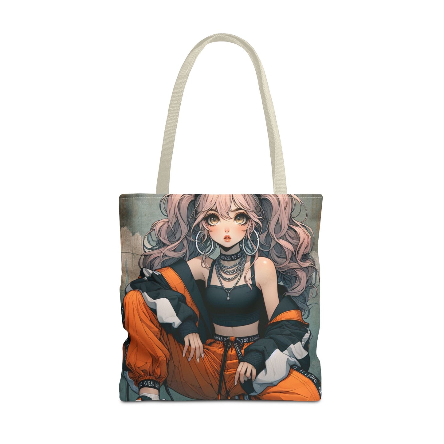 Stylish Anime Tote Bag, AOP Art Bag, Gift for Anime Lovers, Trendy Shopper Bag, Unique Fashion Accessory, Everyday Use Tote