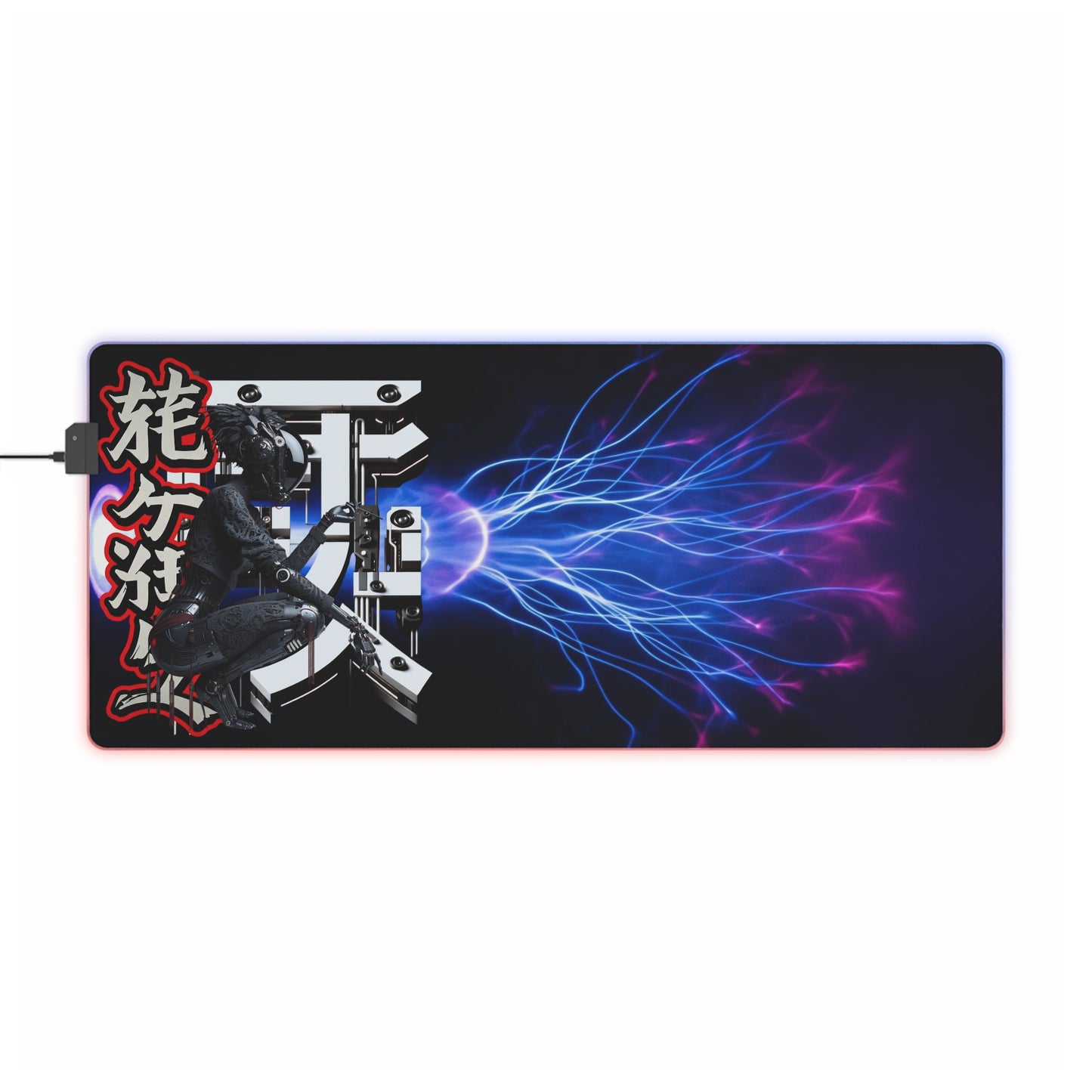 LED Gaming Mouse Pad – Electric Ninja Design for Gamers