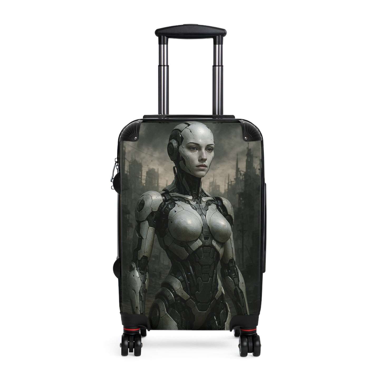 Futuristic Robot Suitcase | Travel Gear, Luggage, Gift for Tech Lovers, Adventure Bag, Unique Travel Accessories