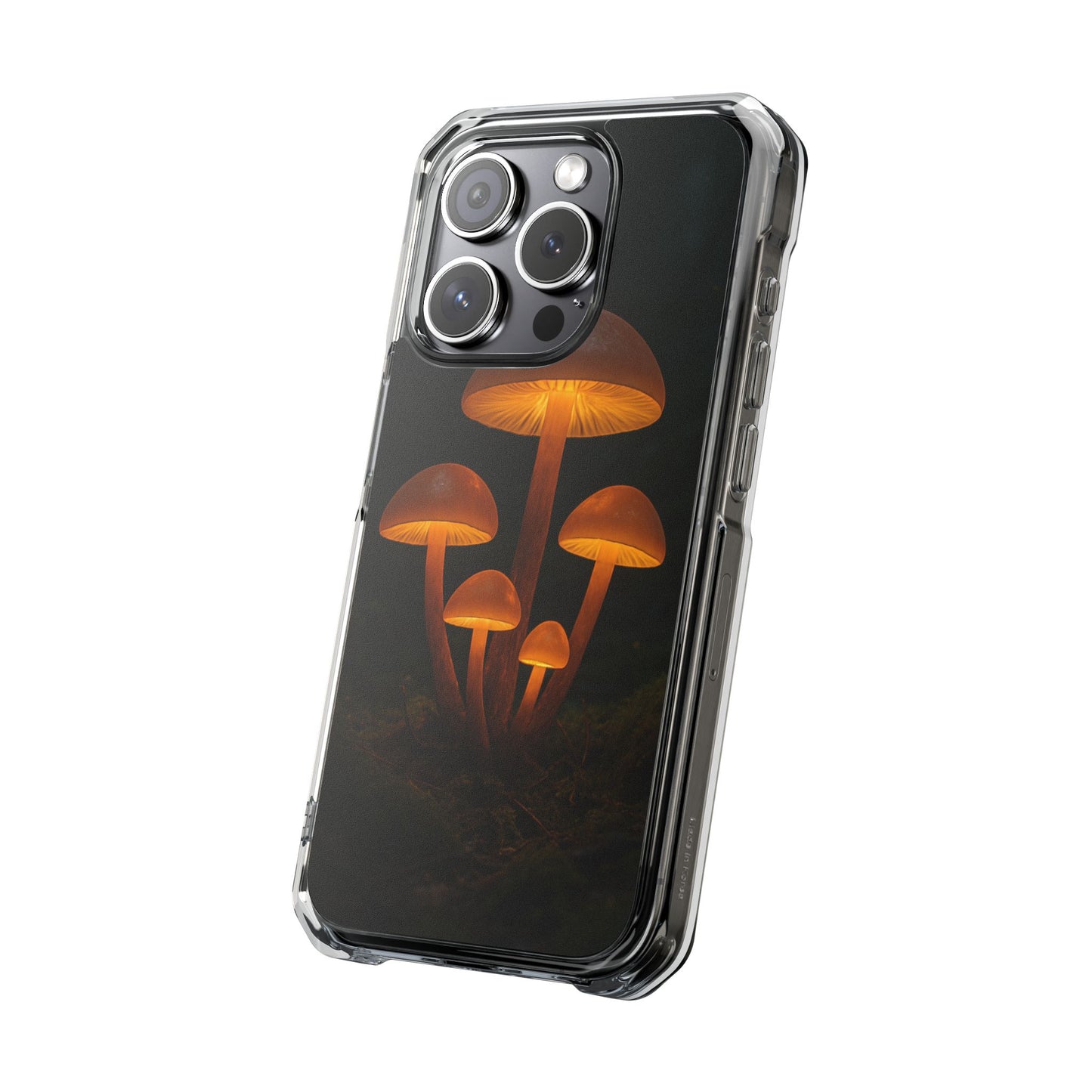 Magnetic Clear Impact Cases, Mushroom Phone Case, Eco-Friendly Phone Cover, Unique Phone Accessories, Gift for Nature Lovers, Artistic