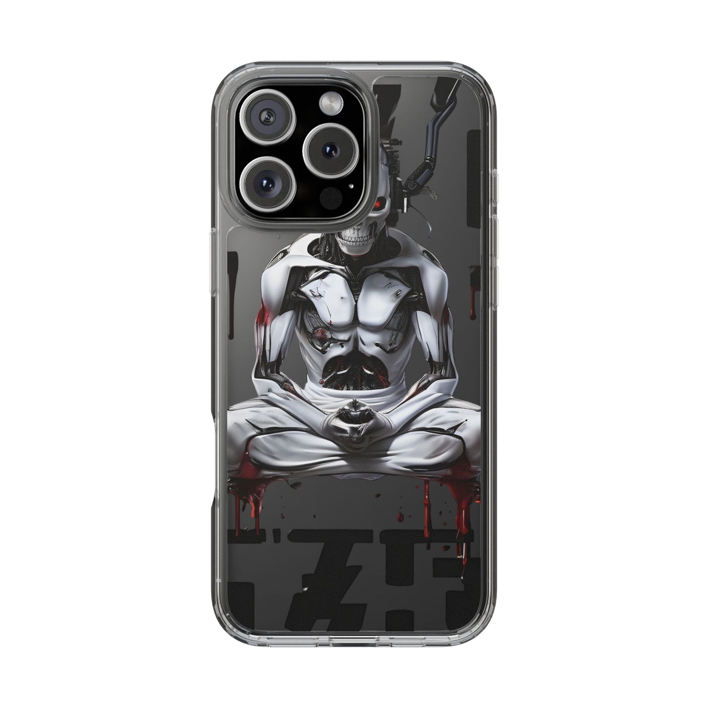 Clear Phone Cases with Cyber Design