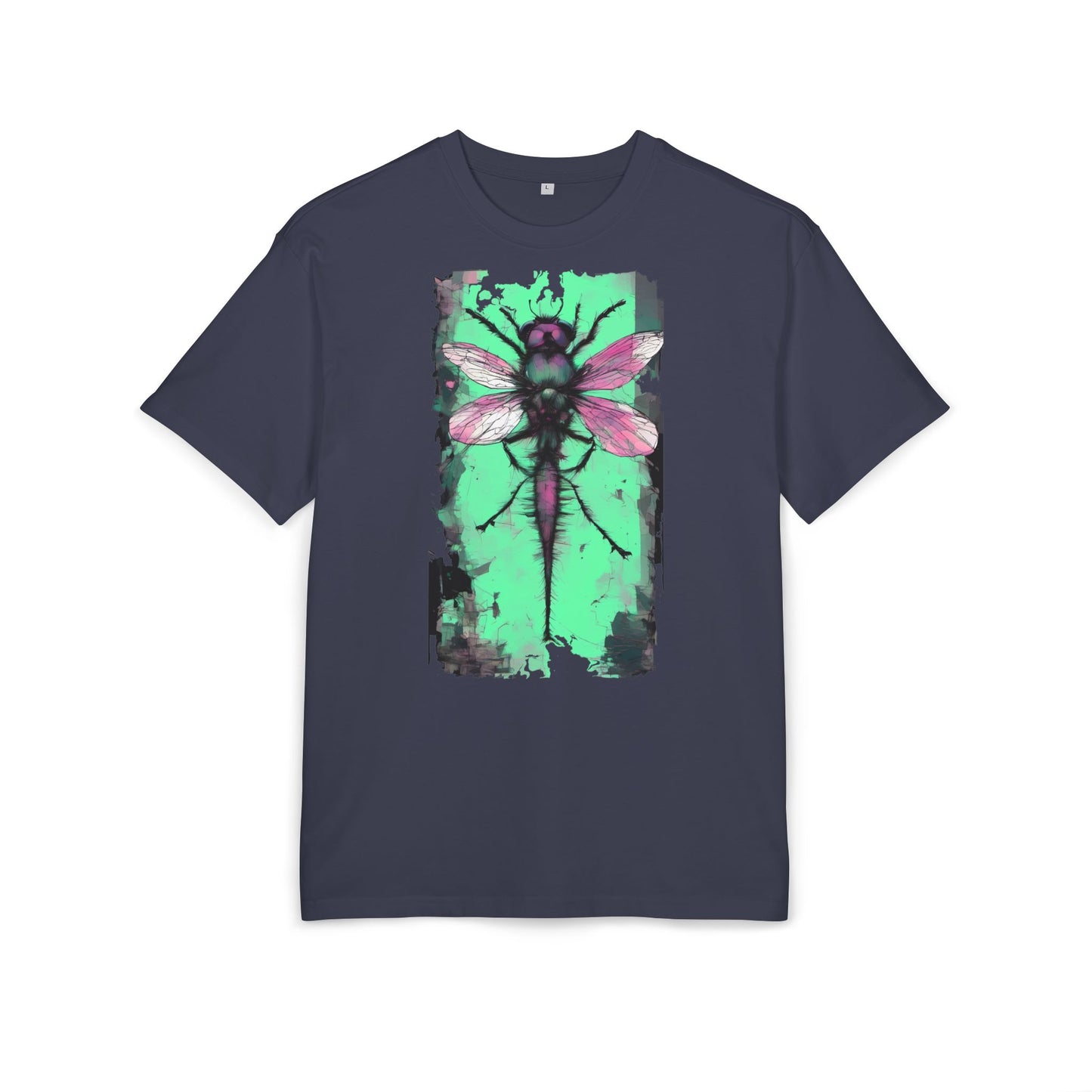 Botanical Dragonfly Tee - Nature-Inspired Unisex Oversized Shirt, Boho Style, Eco-Friendly Gift, Relaxed Summer Top, Unique Graphic Tee