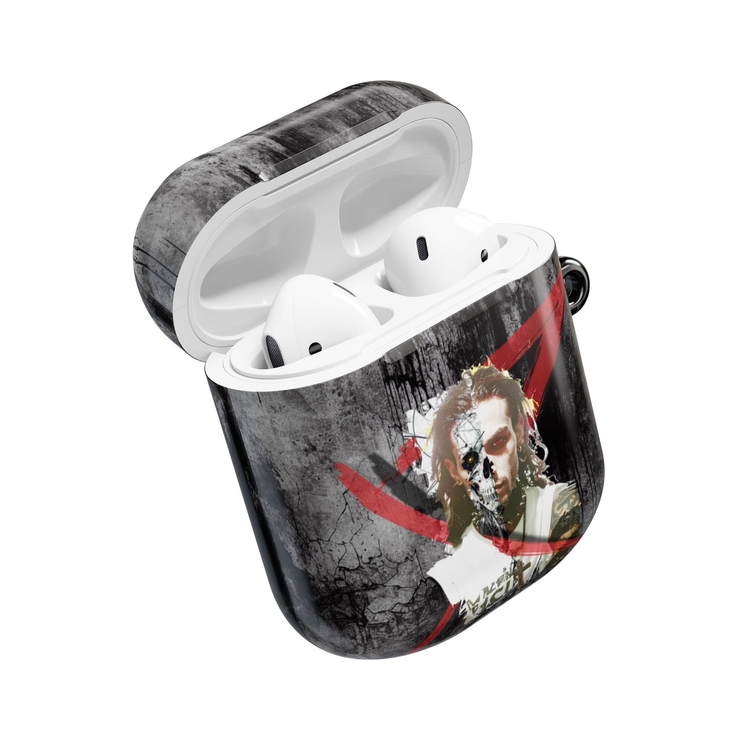 Gothic AirPod Case - Edgy Accessories for Music Lovers, Unique Gift for Teens, Stylish Tech Protection, Punk Aesthetic, Dark Art Case