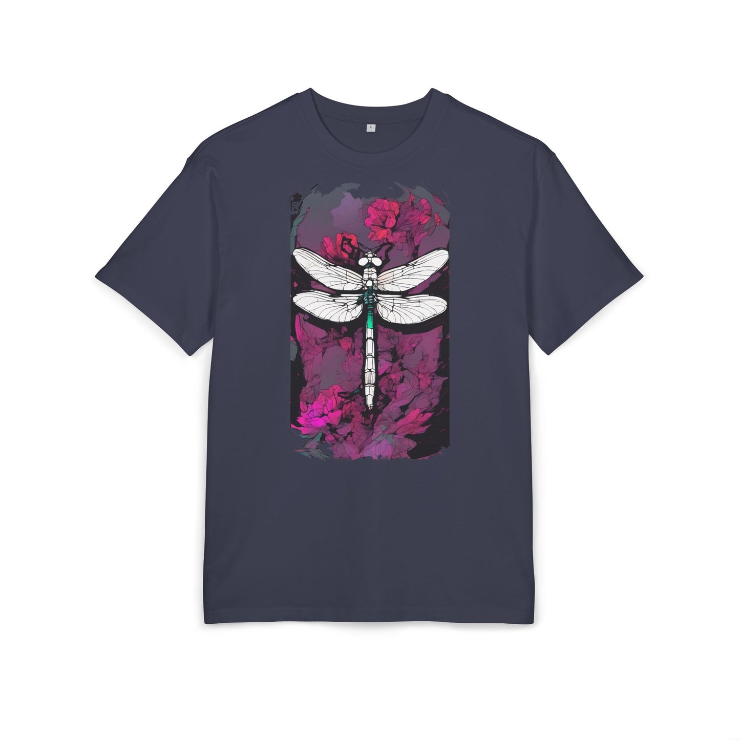 Dragonfly Art Unisex Heavy Oversize Tee, Nature Lover Shirt, Gift for Her, Artistic Tee, Summer Fashion, Relaxed Fit Clothing