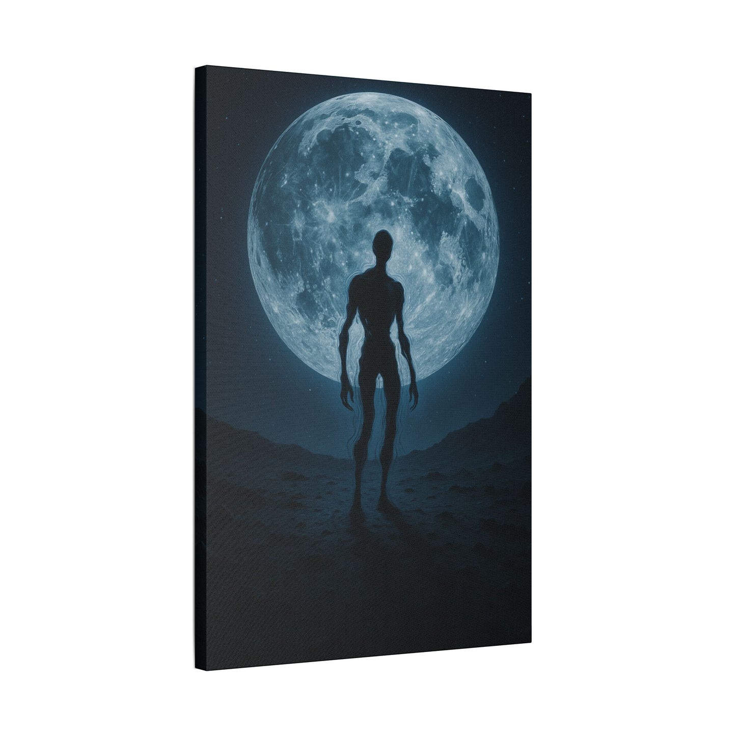 Mysterious Stretched Canvas Art, Wall Decor, Gothic Home Decor, Halloween Decorations, Unique Gift, Dark Art