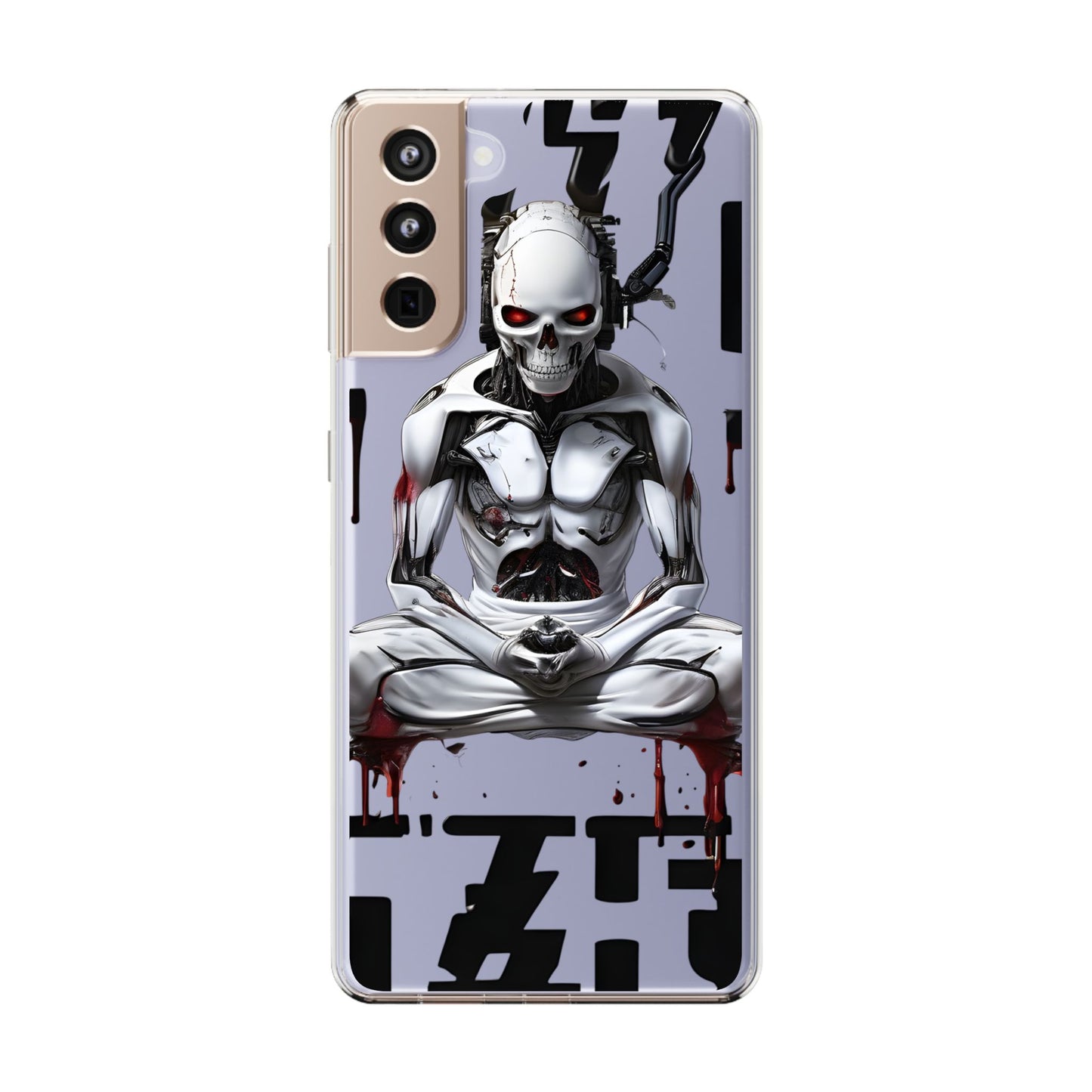Clear Phone Cases with Cyber Design