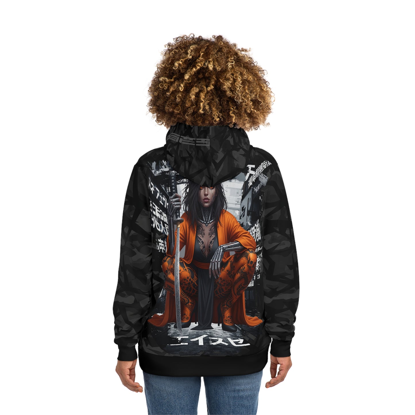 Chic Graphic Hoodie, AOP Streetwear, Urban Fashion, Graphic Sweatshirt, Unique Gift for Him or Her, Trendy Outfit