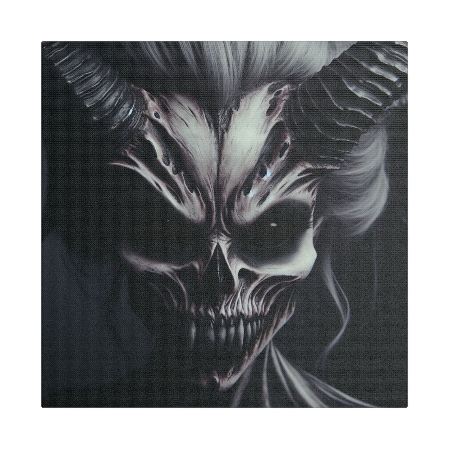 Gothic Wall Art, Demon Canvas, Creepy Decor, Dark Aesthetic Artwork, Spooky Home Decor, Halloween Art
