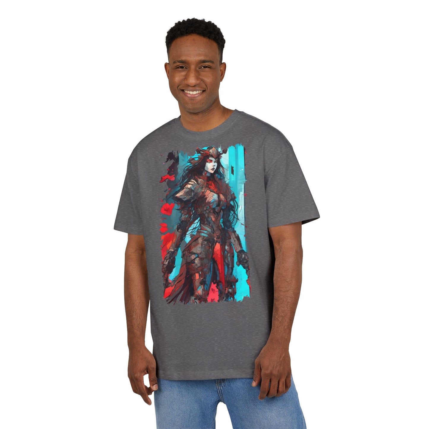 Stylish Graphic Oversize Tee with Fantasy Art, Unisex Casual Shirt, Anime Inspired Tee, Unique Gift for Gamers, Comfortable Everyday Wear
