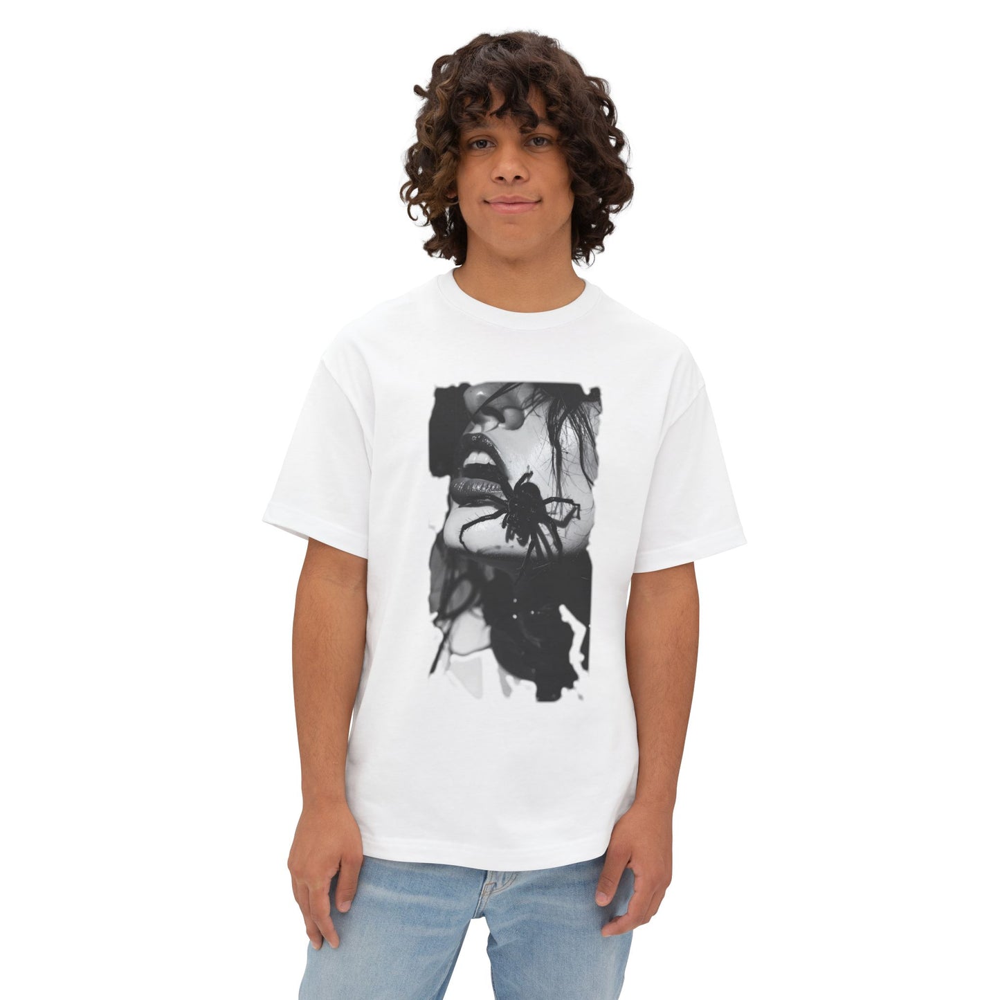 Edgy Art Graphic Tee, Unisex Oversized Shirt, Alternative Fashion, Streetwear Style, Gift for Art Lovers