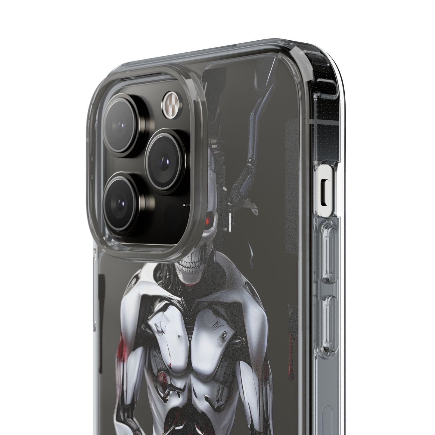 Clear Phone Cases with Cyber Design