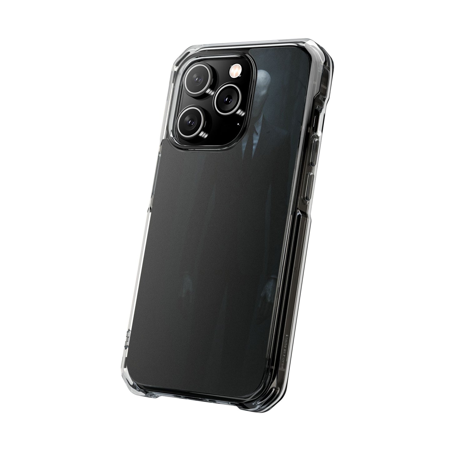 Sleek Phone Case with Minimalist Horror Design of Slenderman, Slim Protective Case, Unique Gift for Horror Lovers, Clear Impact-Resistant Case