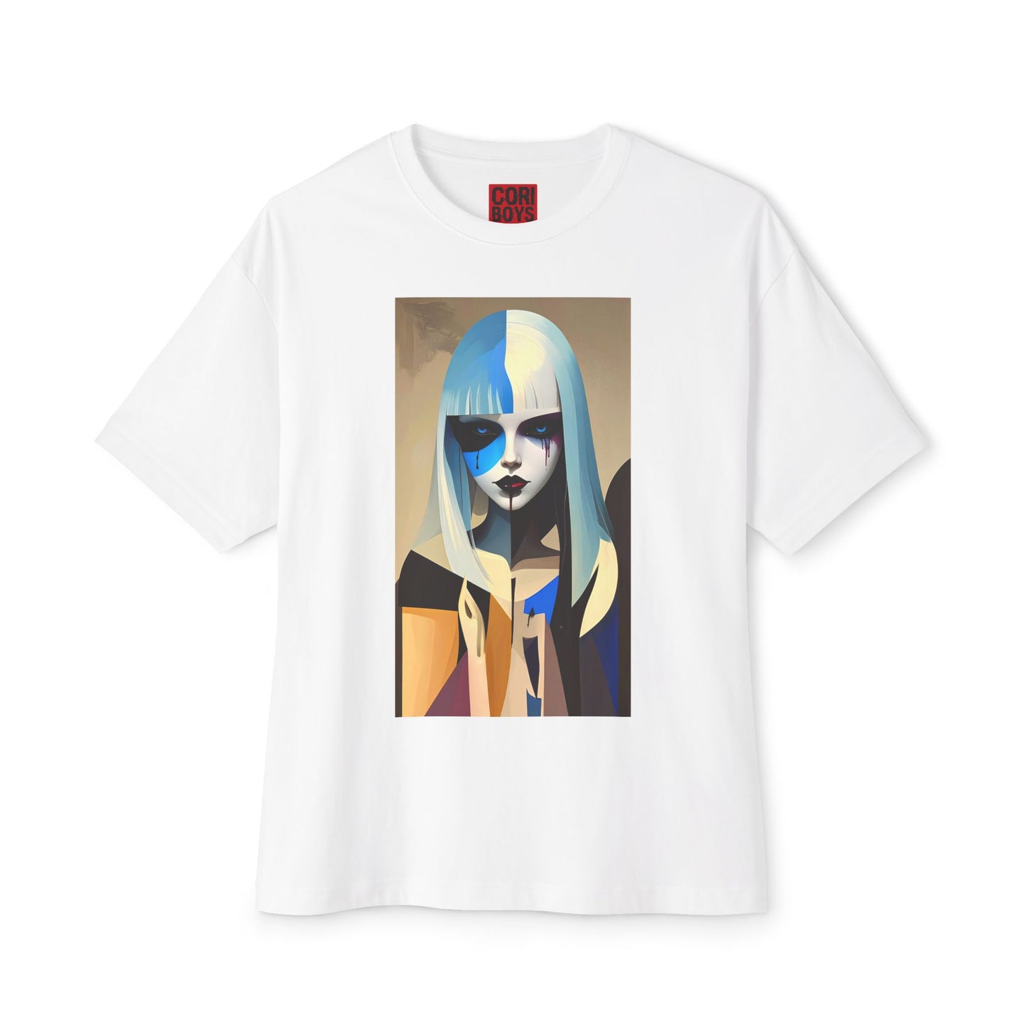 Artistic Oversized Tee, Stylish Graphic Top, Trendy Unisex Shirt, Unique Art Apparel, Casual Wear, Gift for Art Lovers