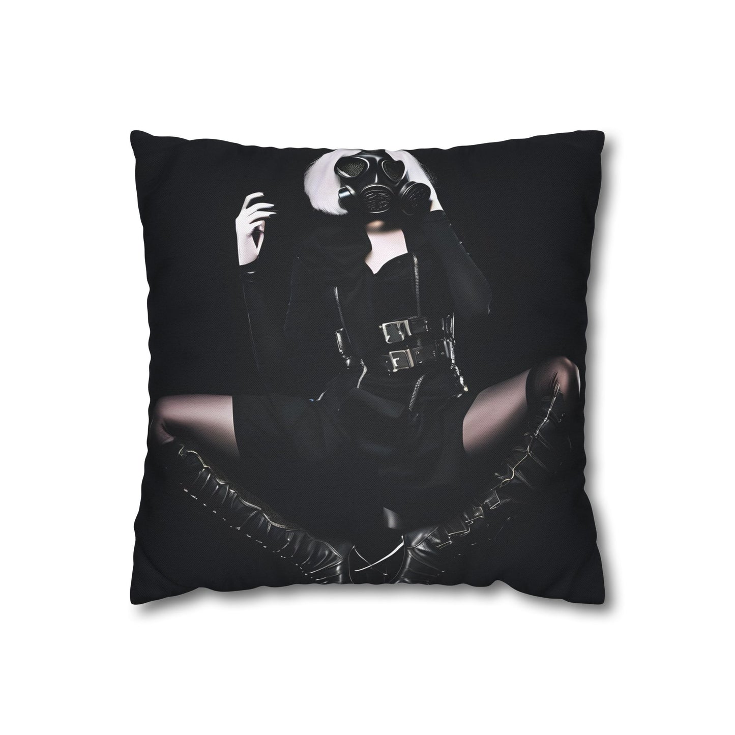 Gothic Glam Pillows, Square Cushion Covers, Elegant Home Decor, Statement Throw, Dark Aesthetic Gifts, Modern Bedroom Accent