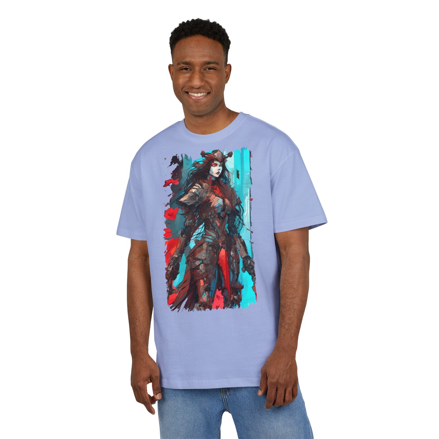 Stylish Graphic Oversize Tee with Fantasy Art, Unisex Casual Shirt, Anime Inspired Tee, Unique Gift for Gamers, Comfortable Everyday Wear