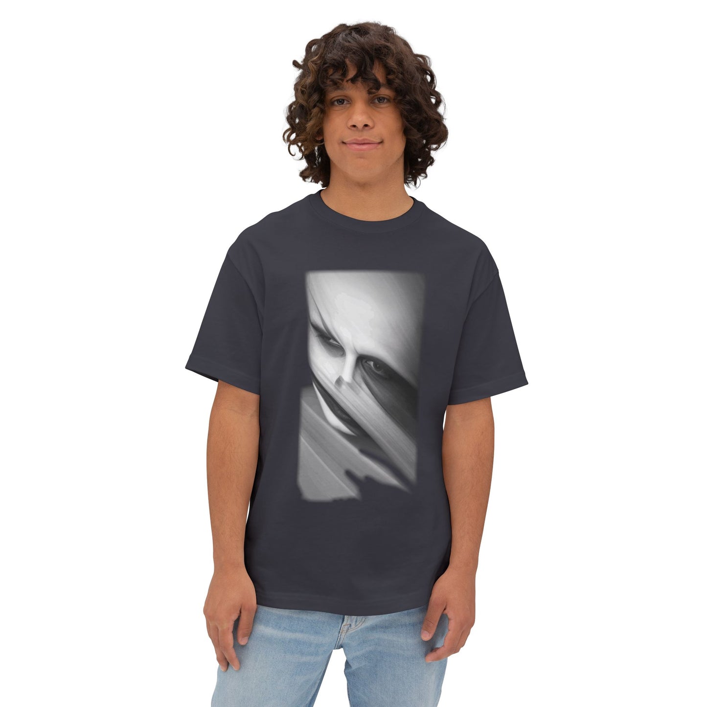 Artistic Unisex Oversized Tee, Trendy Streetwear Top, Graphic Tee for Casual Wear, Aesthetic Gift for Art Lovers, Fashion Statement Shirt