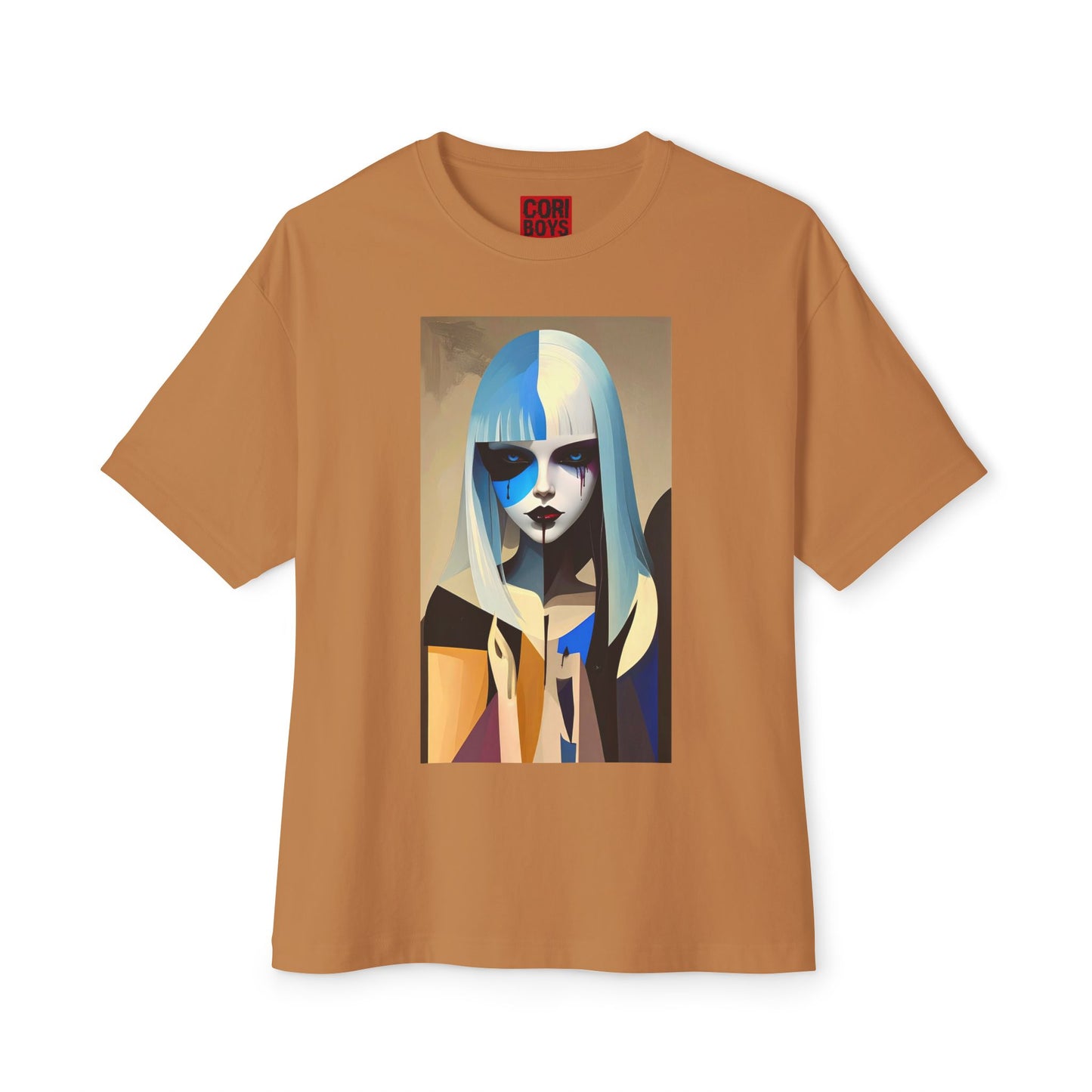 Artistic Oversized Tee, Stylish Graphic Top, Trendy Unisex Shirt, Unique Art Apparel, Casual Wear, Gift for Art Lovers