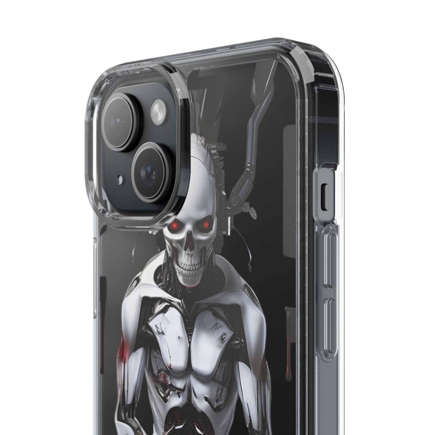Clear Phone Cases with Cyber Design